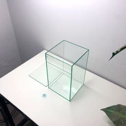 Bể Kính Terrarium, Bể Trồng Cây Bán Cạn Kích Thước 15x15x25cm (Update Bản Sillicon Đen) 8