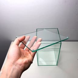 Bể Kính Terrarium, Bể Trồng Cây Bán Cạn Kích Thước 15x15x25cm (Update Bản Sillicon Đen) 7