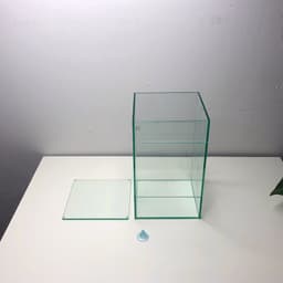 Bể Kính Terrarium, Bể Trồng Cây Bán Cạn Kích Thước 15x15x25cm (Update Bản Sillicon Đen) 9