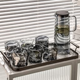 "Cốc Bình Thủy Tinh Đẹp 1500ml - Hàng Có Sẵn, Giao Ngay!" 1