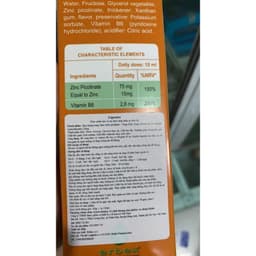 Lipozinc- Kẽm hữu cơ Giúp Bé Ăn Ngon, Tăng Cường Sức Đề Kháng (siro và nhỏ giọt) 5