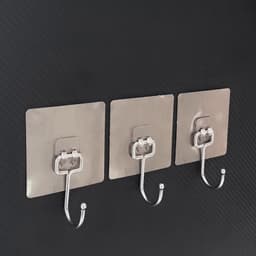 Combo 10 Móc dán tường chịu lực siêu dính treo đồ, vật dụng đa năng tiện ích inox 304 8