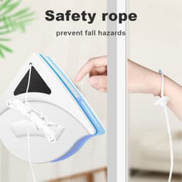 Bộ lau kính 2 mặt, lau 1 lần sạch 2 mặt kính, nam châm hút mạnh, tặng 1 bộ sơ cua Kíng dày P3-8mm 6