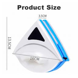Bộ lau kính 2 mặt, lau 1 lần sạch 2 mặt kính, nam châm hút mạnh, tặng 1 bộ sơ cua Kíng dày P3-8mm 5