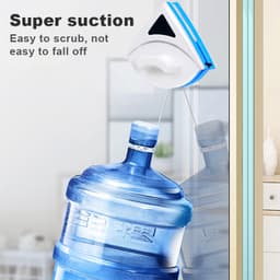 Bộ lau kính 2 mặt, lau 1 lần sạch 2 mặt kính, nam châm hút mạnh, tặng 1 bộ sơ cua Kíng dày P3-8mm 7
