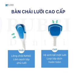 Dụng cụ cạo lưỡi (nạo lưỡi) dạng bàn chải Silicon vệ sinh miệng cao cấp 6
