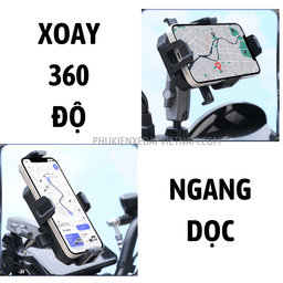 Giá đỡ điện thoại xe đạp, xe máy TỰ ĐỘNG ĐÓNG MỞ mã GDDT01 5