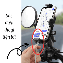 Giá đỡ điện thoại xe đạp, xe máy TỰ ĐỘNG ĐÓNG MỞ mã GDDT01 4
