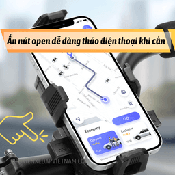 Giá đỡ điện thoại xe đạp, xe máy TỰ ĐỘNG ĐÓNG MỞ mã GDDT01 7