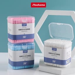 Hộp 200/400 Tăm Bông 2 Đầu JYoohome Vệ Sinh Tai Mũi Tẩy Trang Kháng Khuẩn Dùng Cho Bé Trẻ Sơ Sinh 7
