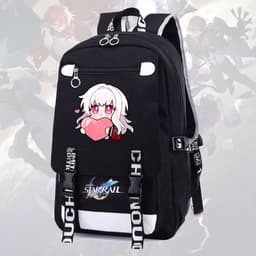 Balo nam nữ in hình HONKAI IMPACT STAR RAIL ver CUTE FACE game chibi anime cặp sách đi học tiện lợi thời trang 1