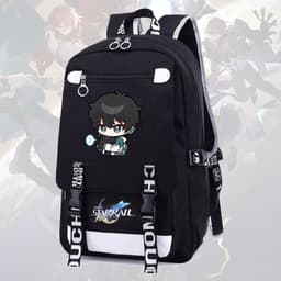 Balo nam nữ in hình HONKAI IMPACT STAR RAIL ver CUTE FACE game chibi anime cặp sách đi học tiện lợi thời trang 2
