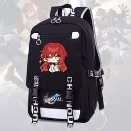 Balo nam nữ in hình HONKAI IMPACT STAR RAIL ver CUTE FACE game chibi anime cặp sách đi học tiện lợi thời trang 5