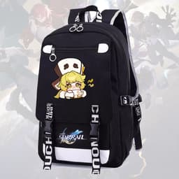 Balo nam nữ in hình HONKAI IMPACT STAR RAIL ver CUTE FACE game chibi anime cặp sách đi học tiện lợi thời trang 6