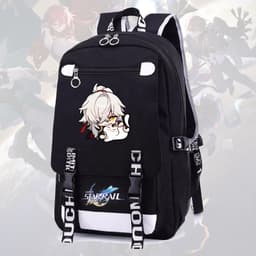 Balo nam nữ in hình HONKAI IMPACT STAR RAIL ver CUTE FACE game chibi anime cặp sách đi học tiện lợi thời trang 7