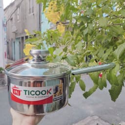 Quánh Nấu Bột Inox 304 , nồi inox 304 đáy từ , nồi TiCook 4