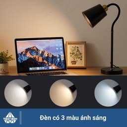 Đèn bàn học decor, đèn led để bàn làm việc đọc sách phù hợp bảo vệ mắt chống cận, decor 4