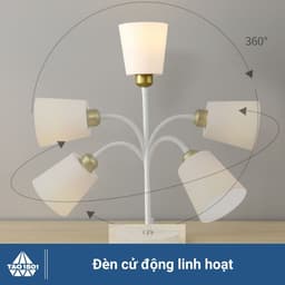 Đèn bàn học decor, đèn led để bàn làm việc đọc sách phù hợp bảo vệ mắt chống cận, decor 6