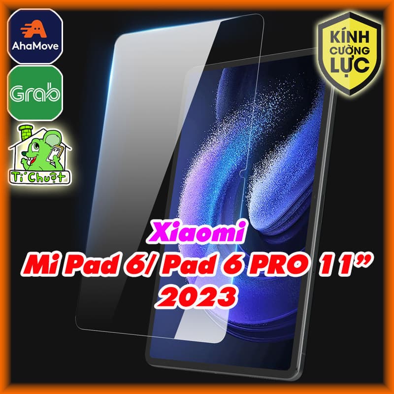 [Ảnh Thật] Kính CL MTB Xia0mi Mi PAD 6/ PAD 6 PRO 11" 2023 Cường Lực Mài Cạnh 2.5D-9H-0.26mm