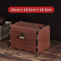 Hộp Rương Gỗ  Đựng Đồ Có Khóa Size Đa Dạng - Phong Cách Cổ Trang Cổ Điển Xinh Xắn Tiện Lợi 6