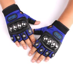 Găng tay xe máy gù Inox Sport- full ngón - cụt ngón, Găng tay Phượt đi xe máy , bảo vệ mu bàn tay 8