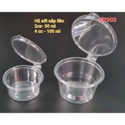 ( COMBO 500 CÁI)  Hũ nước chấm - hũ sốt nắp liền 2OZ/4OZ 4