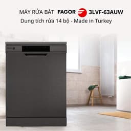 Máy Rửa Bát FAGOR 3LVF-63AUW, 14 Bộ - 9 Chương Trinh Rửa, Độ Ồn Thấp, Hàng Chính Hãng 3