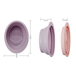 Chén silicon giặt cọ rửa mút trang điểm GECOMO có thể gấp gọn tiện lợi dành cho makeup - Hity Beauty 7