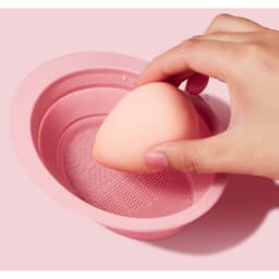 Chén silicon giặt cọ rửa mút trang điểm GECOMO có thể gấp gọn tiện lợi dành cho makeup - Hity Beauty 3