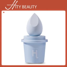 Mút tán nền HOLDHOME hình giọt nước có hộp đựng tán đều kem, mềm mịn dành cho makeup chuyên nghiệp - Hity Beauty 1