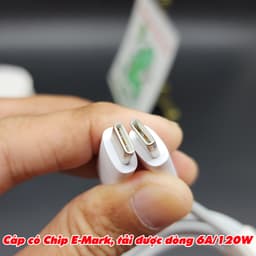 [Chính Hãng] Cáp Sạc Nhanh C-C Flash Charge 6A 120W VIVO / iQOO 2 đầu Type-C ZIN 5