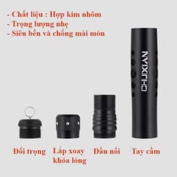 Hạ lóng cần tay CHIXUAN chất liệu hợp kim nhôm chống gỉ sét chuyên dụng câu đài , câu đơn tiện lợi 2
