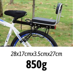Đệm baga xe đạp có tựa lưng, Đệm yên sau êm ái chắc chắn chống mỏi hiệu quả 8