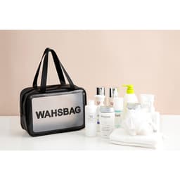 Set 3 túi WASHBAG trong suốt đựng đồ trang điểm, mỹ phẩm du lịch chống thấm nước - Hity Beauty 4