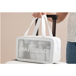 Set 3 túi WASHBAG trong suốt đựng đồ trang điểm, mỹ phẩm du lịch chống thấm nước - Hity Beauty 6