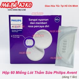 Miếng lót thấm sữa Philips Avent dùng một  lần (60 cái/hộp) 1
