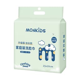 Khăn lau mặt dùng 1 lần MONKIDS khăn mặt khô cotton mềm lau khô, lau ướt kích thước 25 x 20 cm 6