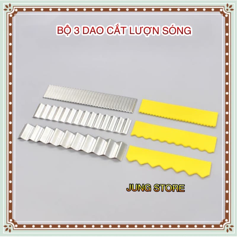 Bộ 3 dao cắt lượn sóng làm bánh tạo hình M317