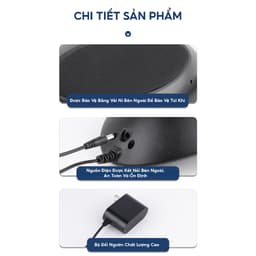 Máy Massage Lưng TAKARA MT-01, Đệm Mát Xa Lưng Có Nhiệt Hồng Ngoại, Massage Giảm Đau Lưng, Hông, Eo, Thoái Hoá Cột Sống 9