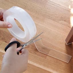 Băng keo 2 mặt nano siêu dính, Cuộn băng dính 2 mặt trong suốt 6