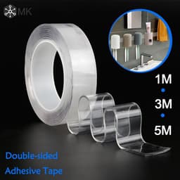 Băng keo 2 mặt nano siêu dính, Cuộn băng dính 2 mặt trong suốt 9