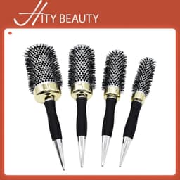 Lược lăn tạo kiểu tóc xoăn 4 size hình trụ dành cho makeup làm tóc chuyên nghiệp - Hity Beauty 1