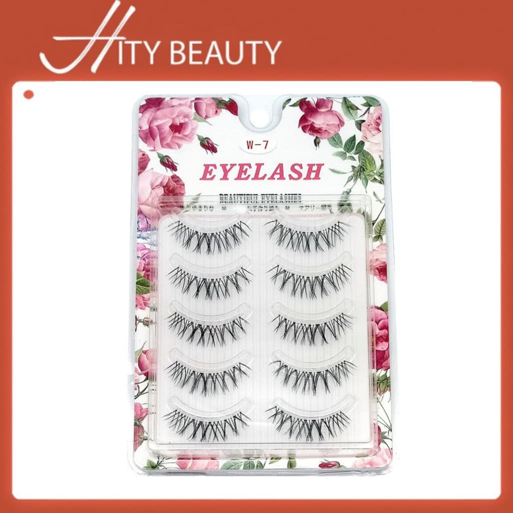 Bộ 5 cặp mi giả gân trong chất liệu mỏng nhẹ dành cho makeup chuyên nghiệp - Hity Beauty