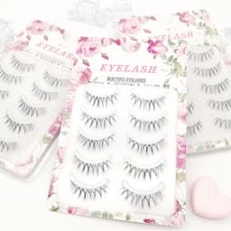 Bộ 5 cặp mi giả gân trong chất liệu mỏng nhẹ dành cho makeup chuyên nghiệp - Hity Beauty 5