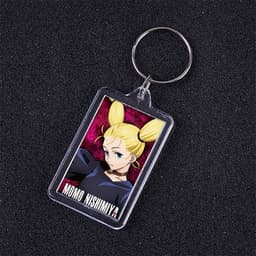( VUÔNG ) Móc khóa mica IN HÌNH JUJUTSU KAISEN Chú Thuật Hồi Chiến ver NỀN CHỮ anime chibi xinh xắn tiện lợi dễ thương 3