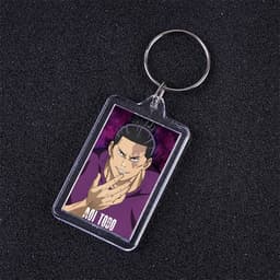 ( VUÔNG ) Móc khóa mica IN HÌNH JUJUTSU KAISEN Chú Thuật Hồi Chiến ver NỀN CHỮ anime chibi xinh xắn tiện lợi dễ thương 9
