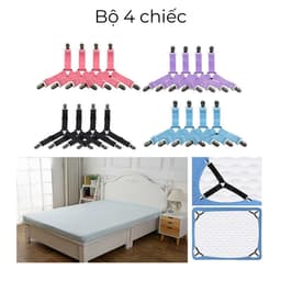 Kẹp ga giường chống xê dịch cố định ga giường có đệm nhựa, làm phẳng đệm, không làm rách ga giường. 5