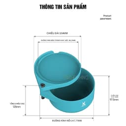 Khay Mồi Câu Cá Xsamtin Pro 911 màu xanh, hồng, cửu long hàng chính hãng 3