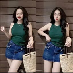 Áo Ba Lỗ Nữ Bigsize Thun Gân Tăm Co Giãn Mềm Mịn Sát Nách Thoáng Mát Mặc Hè Form Đẹp LIMO AT69 2