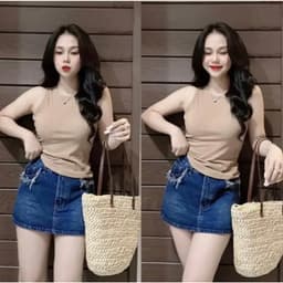 Áo Ba Lỗ Nữ Bigsize Thun Gân Tăm Co Giãn Mềm Mịn Sát Nách Thoáng Mát Mặc Hè Form Đẹp LIMO AT69 3